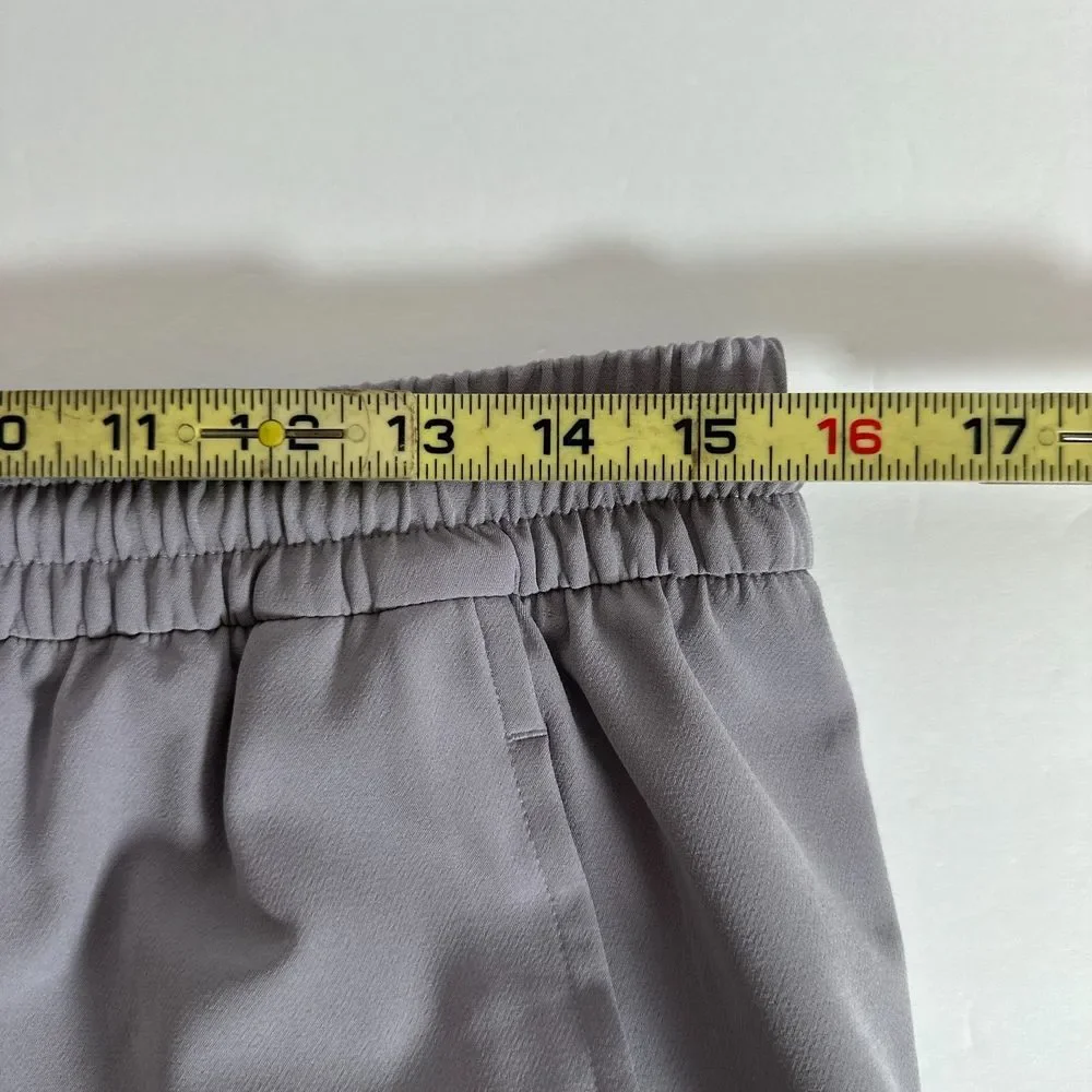 Athleta Stride Midi Skirt Women Medium Violet Elastic Waist Drawstring Side Slit - Picture 9 of 10